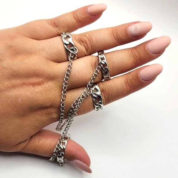 ‼️NEW IN‼️Chain Link Ring Set+Gift Box - Picture 5 of 9